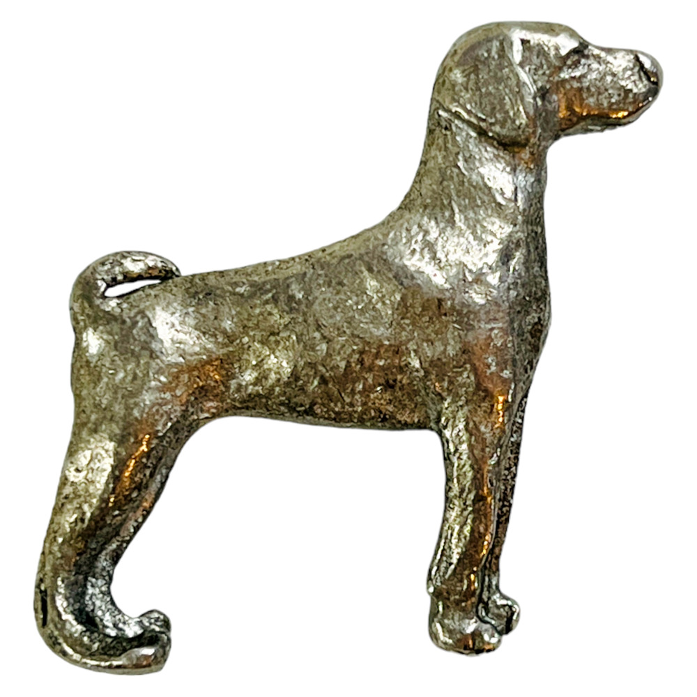 GG Harris Fine Pewter Pin Weimaraner Dog 451A Metal Puppy Realistic Vintage 2000